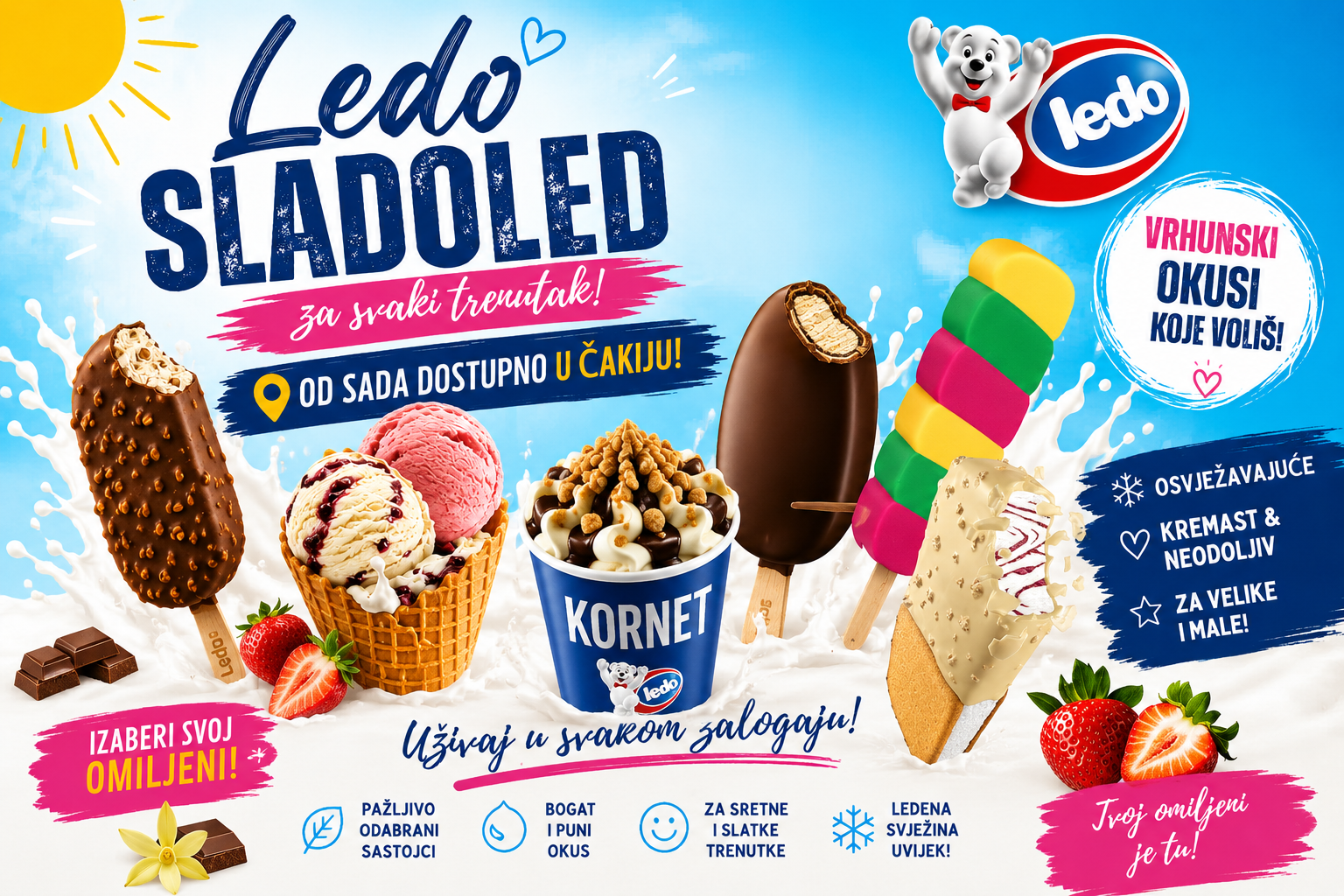 Ledo sladoledi Čaki